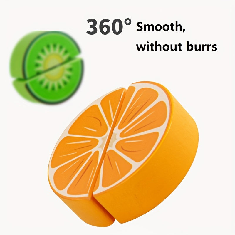 Slice & Learn Food Set – Montessori Pretend Play