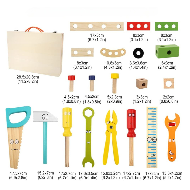 CrafterPal™ – Wooden Tool Set