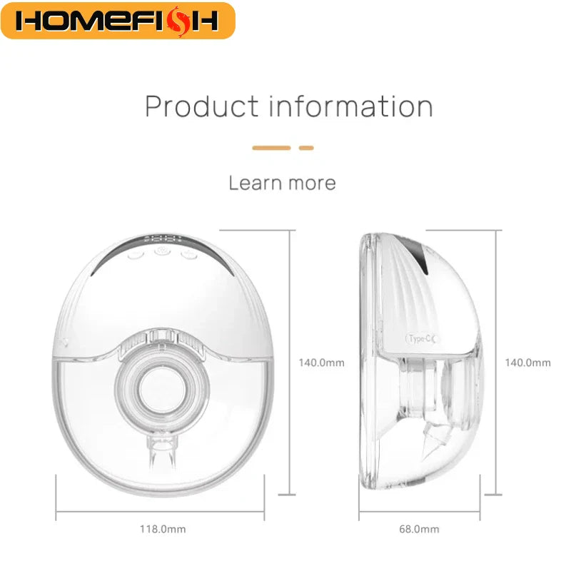 MilkMate™ Wearable Breast Pump – Hands-Free, Quiet & Powerful