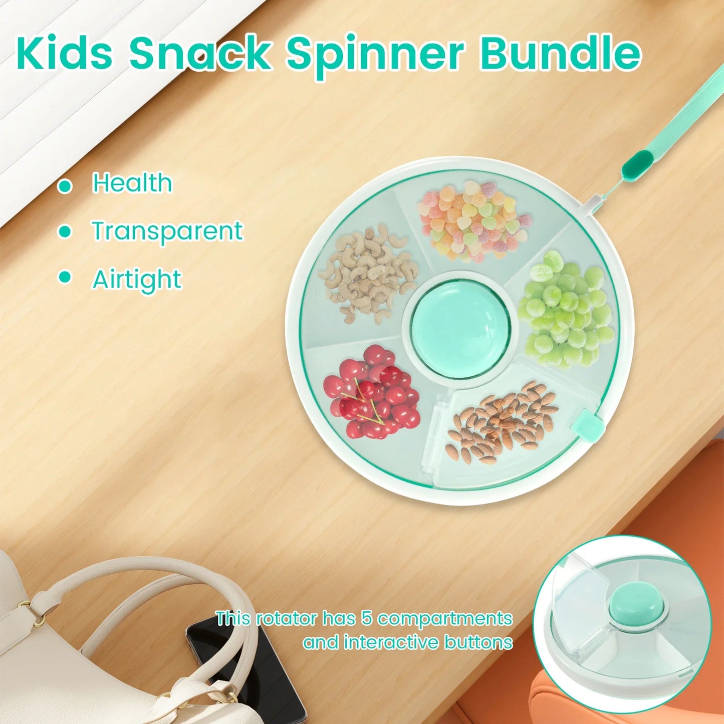 SnackWhirl™ Spinner – Fun, Mess-Free Munching for Kids