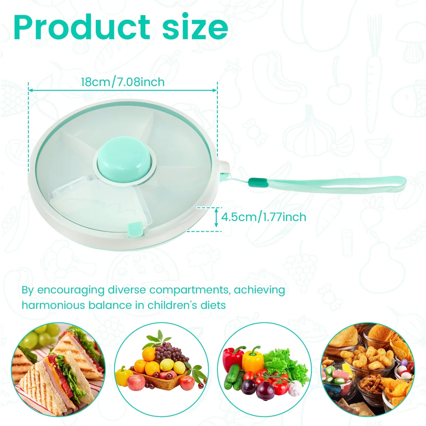 SnackWhirl™ Spinner – Fun, Mess-Free Munching for Kids