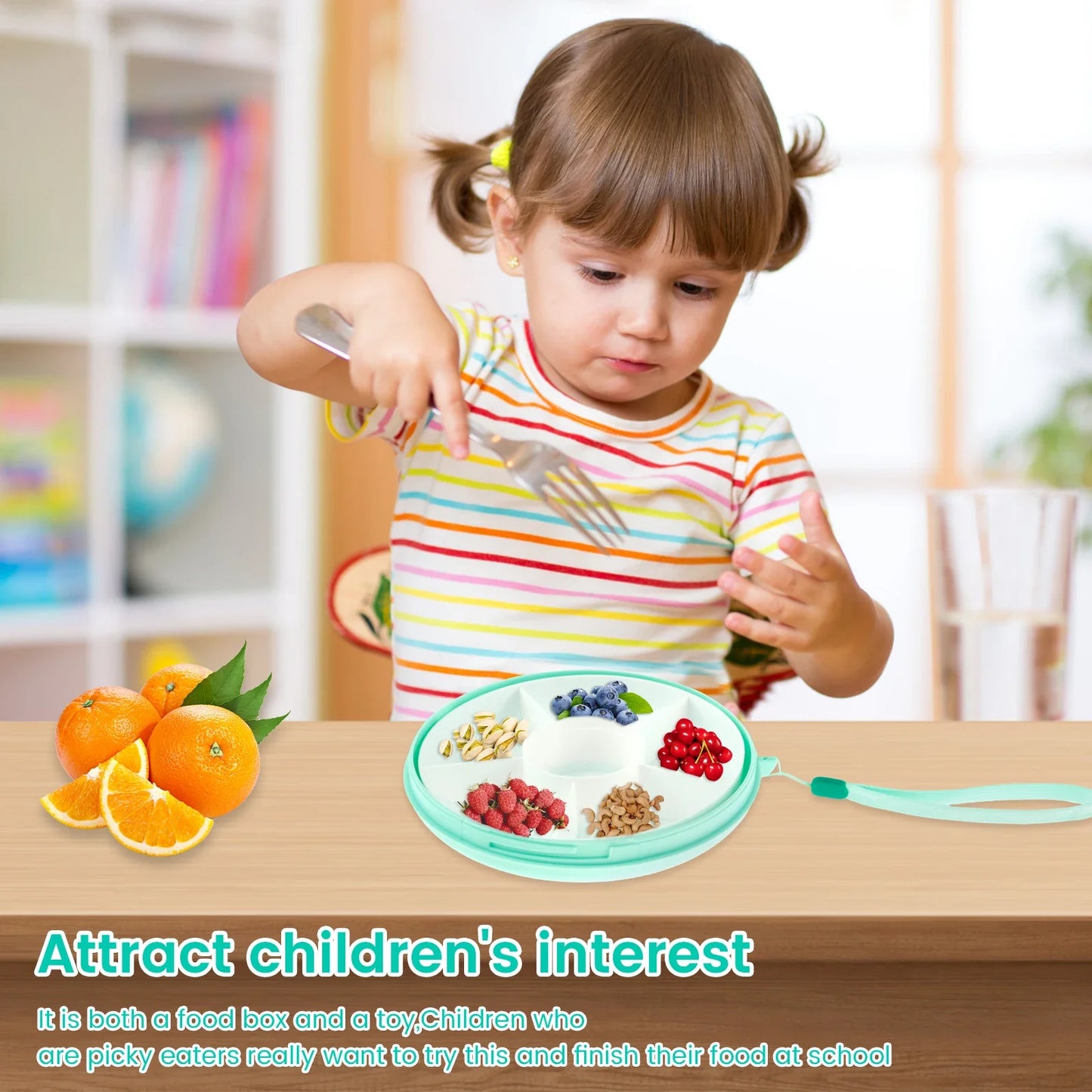 SnackWhirl™ Spinner – Fun, Mess-Free Munching for Kids