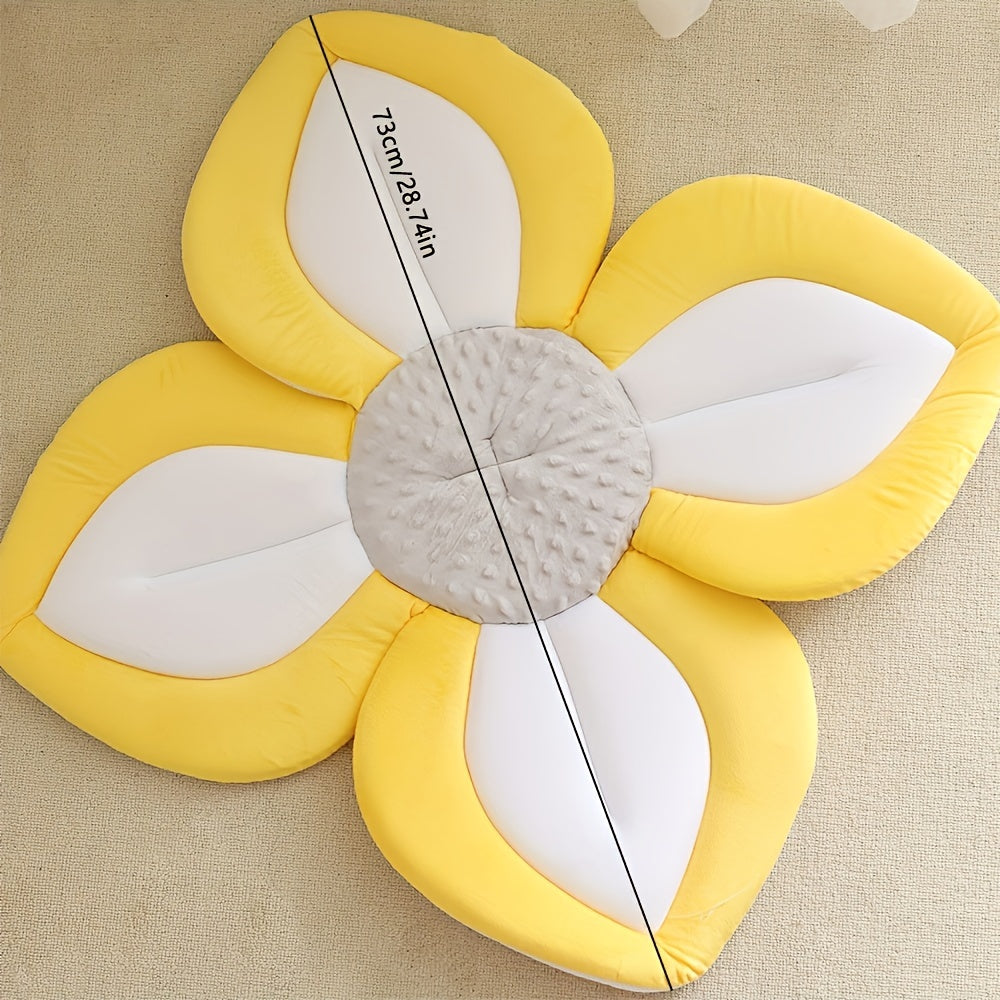 BloomBather™ – Plush Flower Baby Bath Pad
