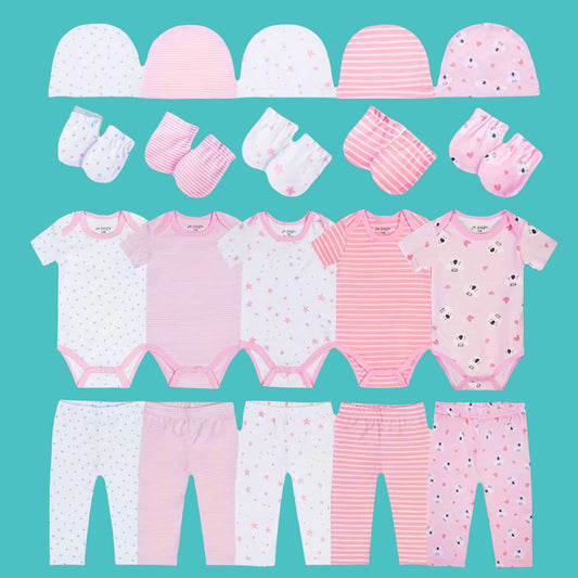 BambooSnug™ 20-Piece Baby Girl Essentials Set