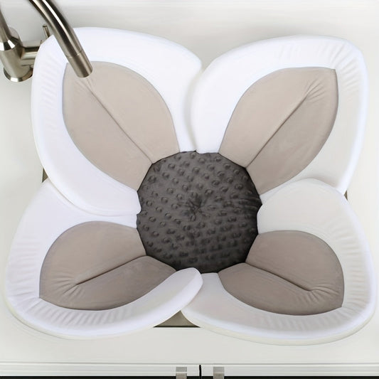 BloomBather™ – Plush Flower Baby Bath Pad