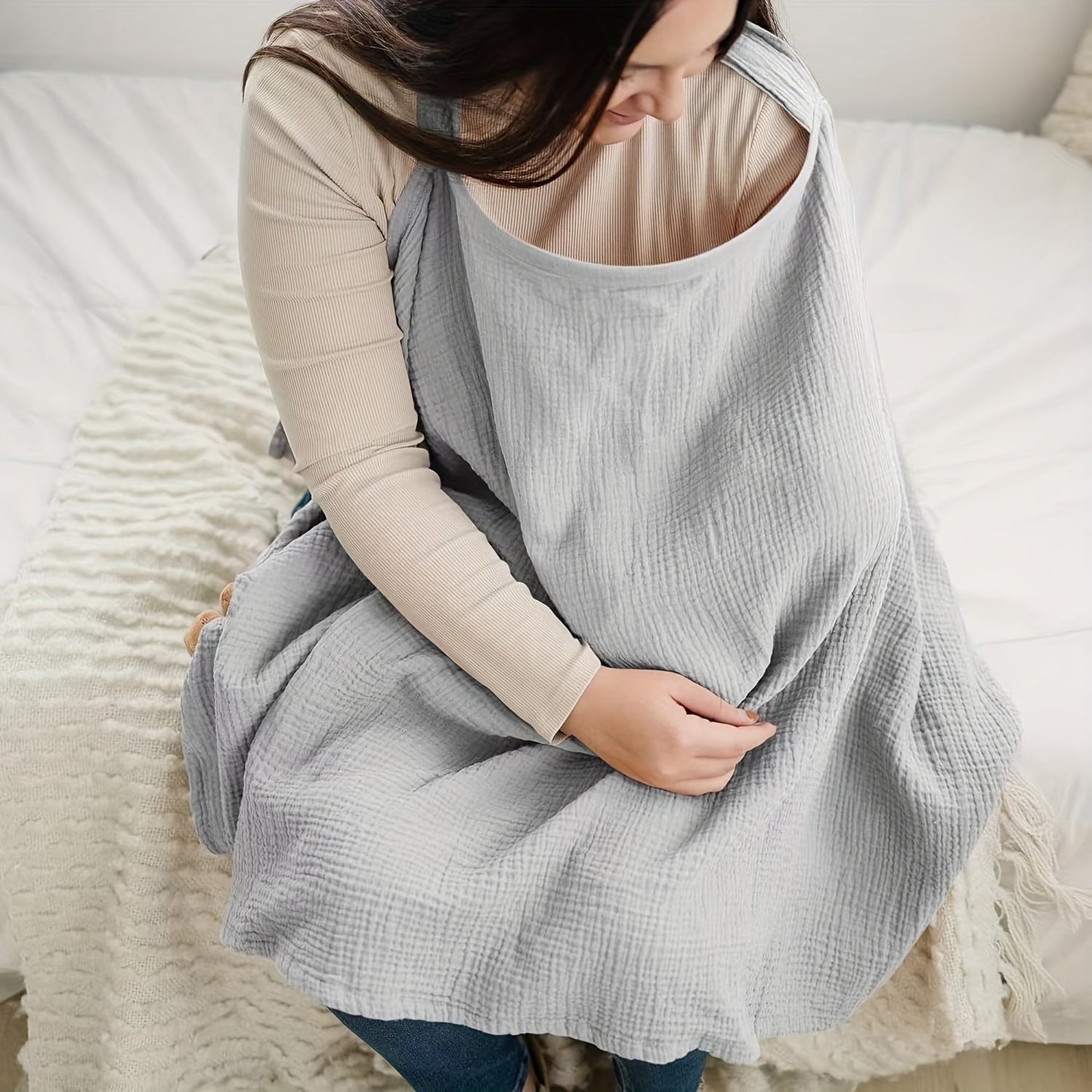CozyCover™ — 4-in-1 Muslin Nursing Cover