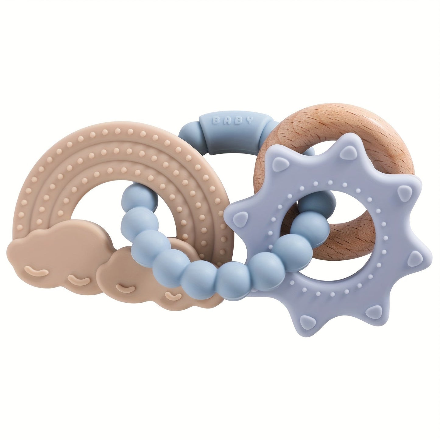 CosmoChew™ Wooden & Silicone Teether Set