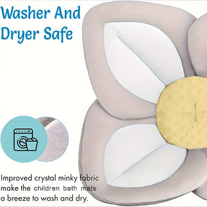 BloomBather™ – Plush Flower Baby Bath Pad