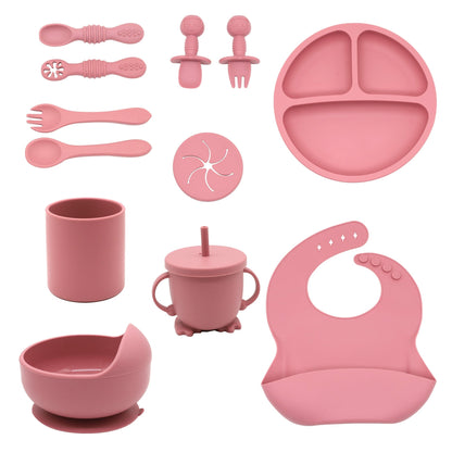 TidyTots™ 12-Piece Silicone Feeding Set