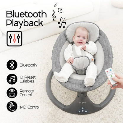 Smart Baby Swing & Bouncer with Bluetooth and Remote
