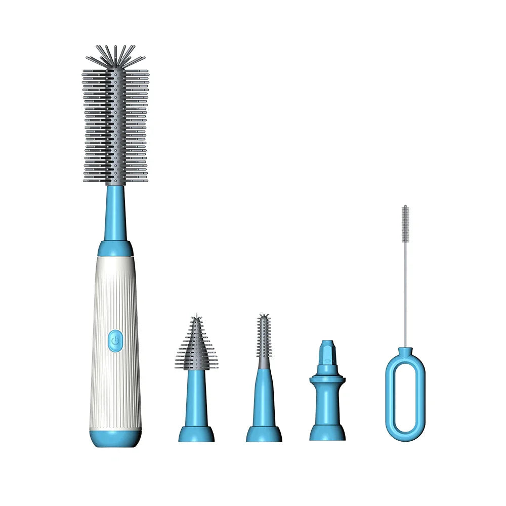 SpinClean™ Electric Bottle Brush – Effortless, Deep Cleaning for Baby Essentials