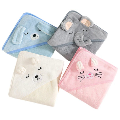 SnugglePals™ Hooded Baby Towels (5 Animal Designs)