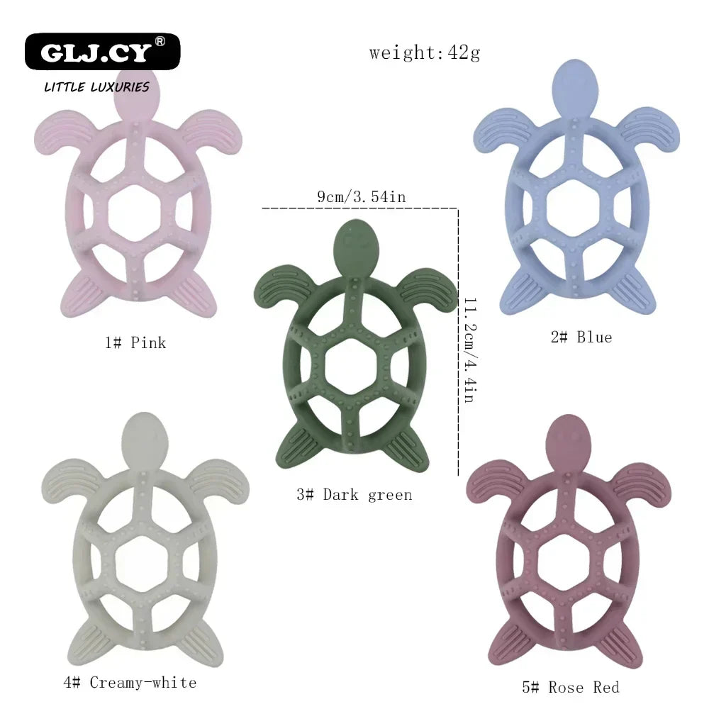 Turtle ChewCrew™ Silicone Teether