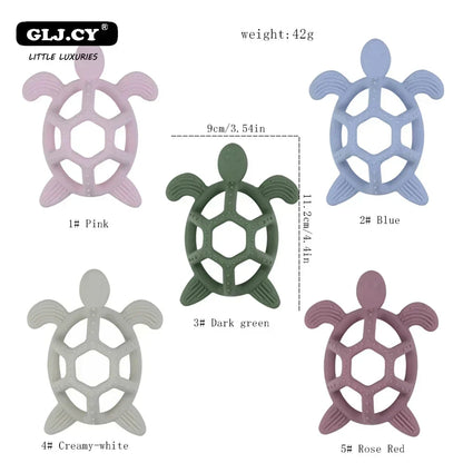 Turtle ChewCrew™ Silicone Teether
