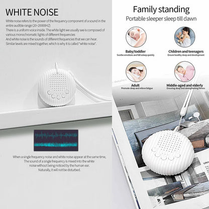 SnoozeMate™ Portable White Noise Machine