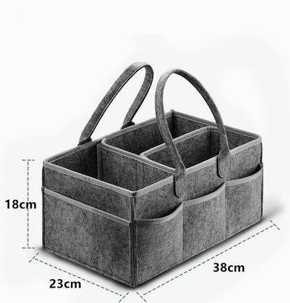 TidyTote™ Felt Diaper Caddy Organizer