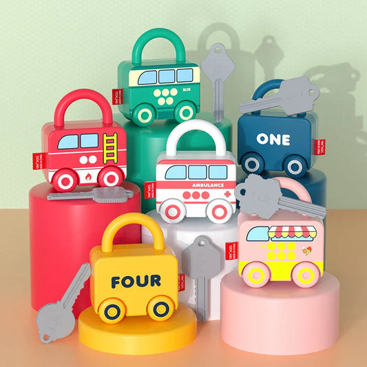 LockLearn™ – Montessori Number Matching Lock Toy