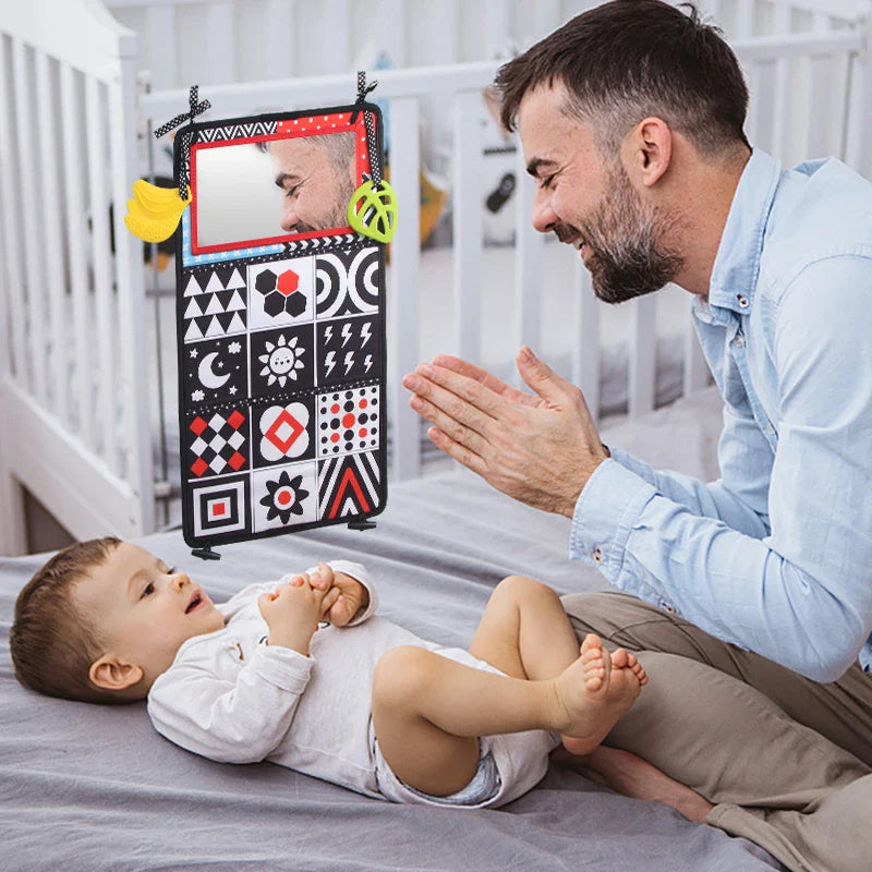 Sensory Safari™ Tummy Time Book & Mirror Set