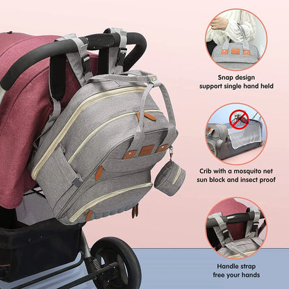 GoNest™ 3-in-1 Diaper Backpack & Travel Bassinet