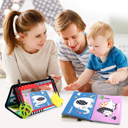 Sensory Safari™ Tummy Time Book & Mirror Set