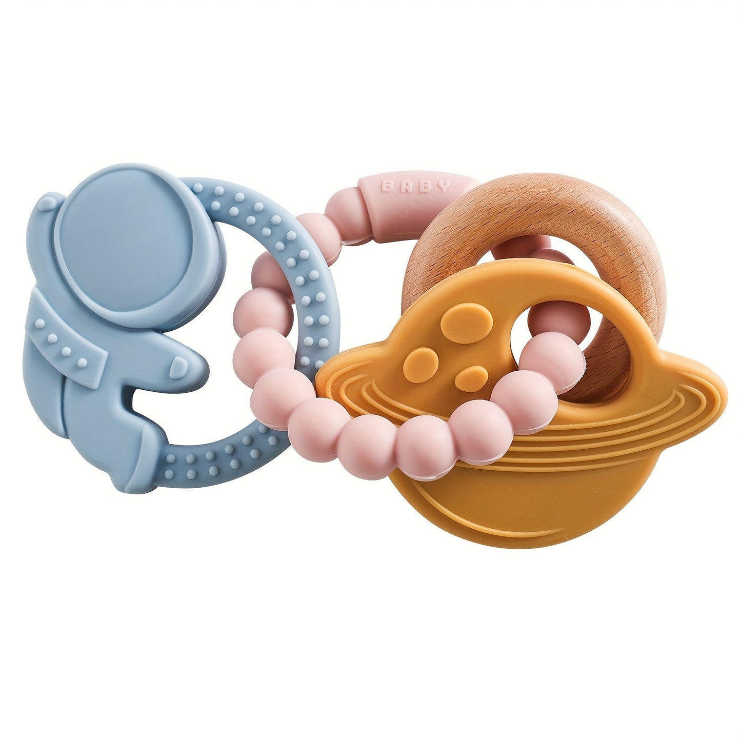 CosmoChew™ Wooden & Silicone Teether Set