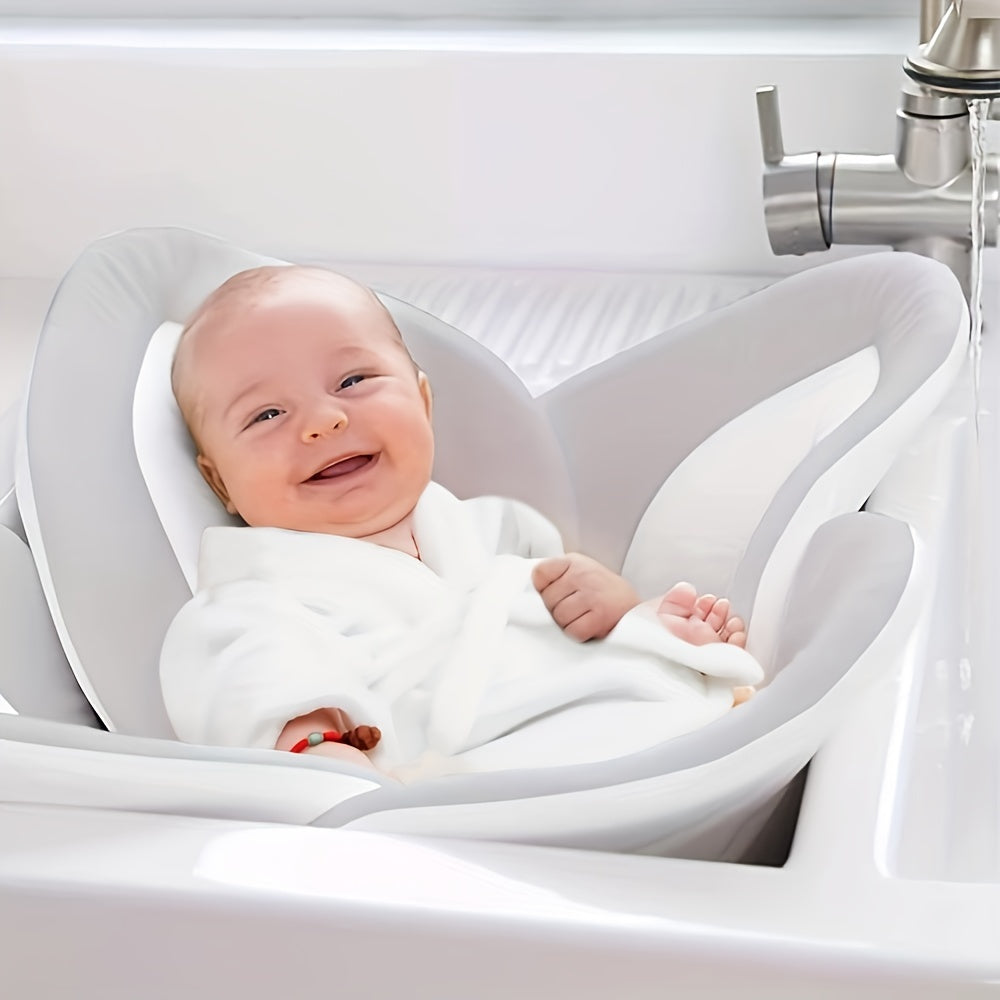 BloomBather™ – Plush Flower Baby Bath Pad