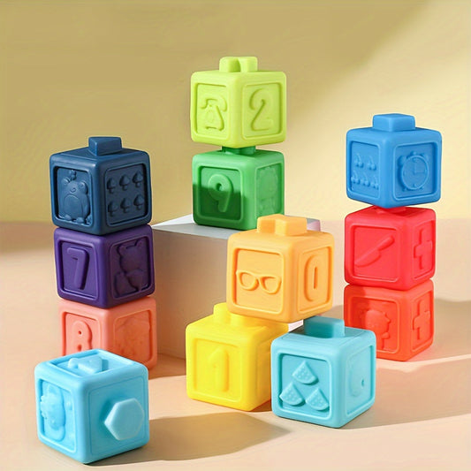 Stack'n'Learn™ – 12-Piece Sensory Stacking Toy Set