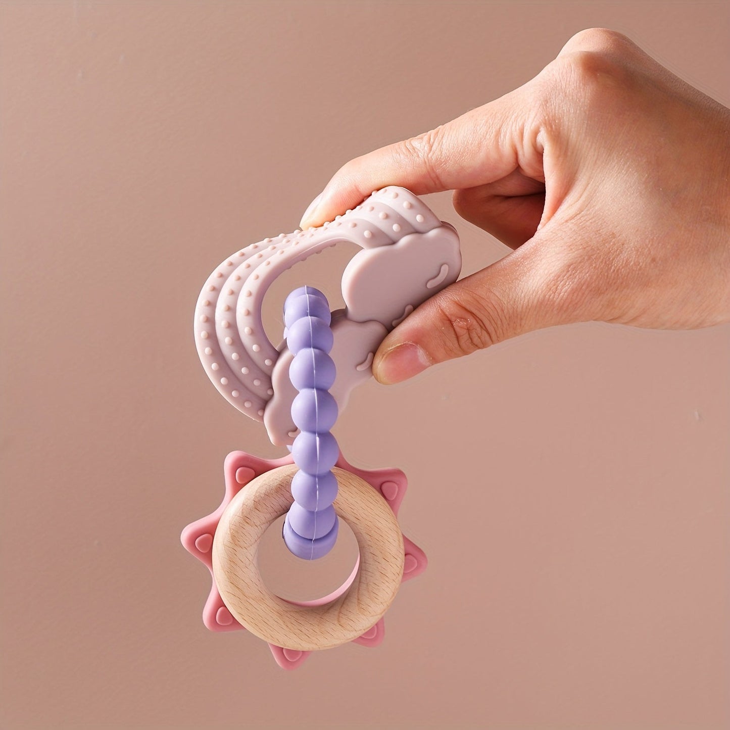 CosmoChew™ Wooden & Silicone Teether Set