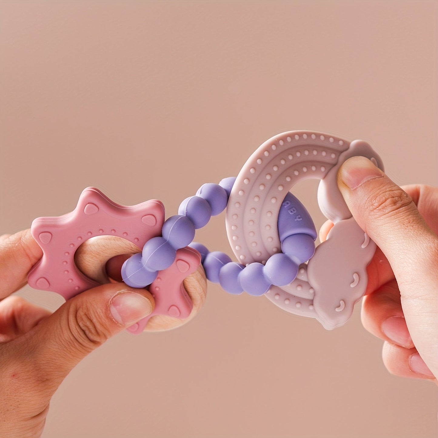CosmoChew™ Wooden & Silicone Teether Set