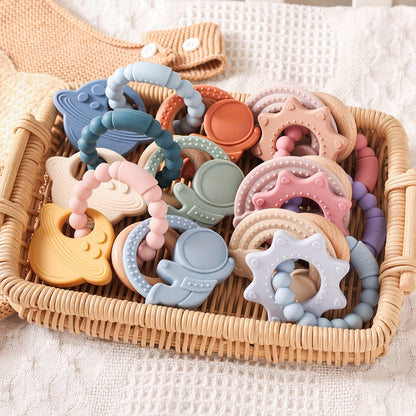 CosmoChew™ Wooden & Silicone Teether Set
