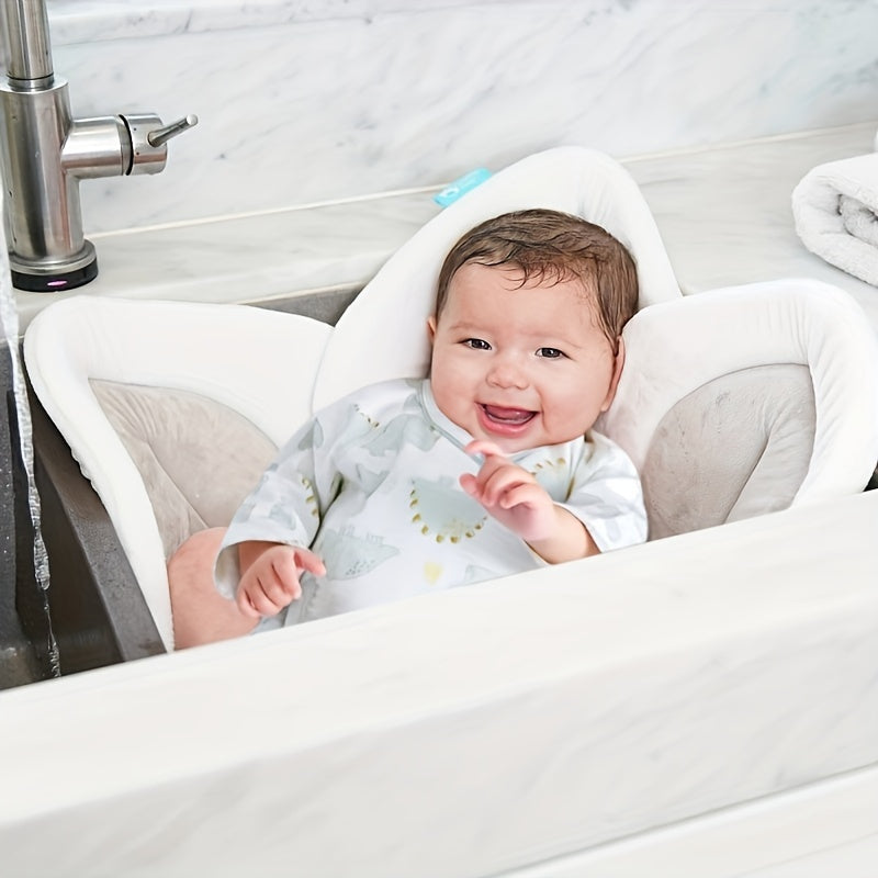 BloomBather™ – Plush Flower Baby Bath Pad